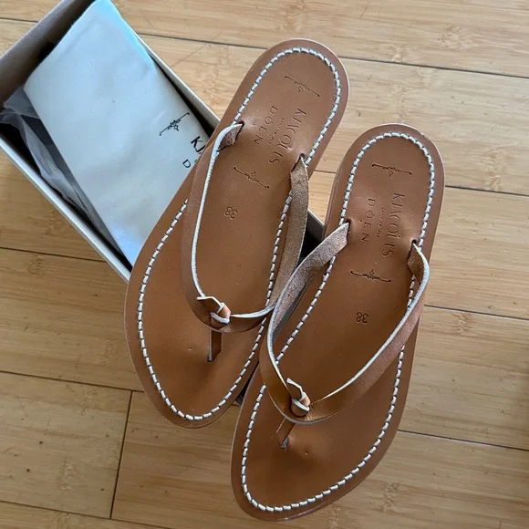 Doen & K.Jacques Tan Leather Baie Sandal, 38 NIB, sold out! - Picture 7 of 8